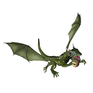 <b>Serapdragoei</b> ist ein Drachenkind. Nun ist der richtige Moment, dem Kleinen Fliegen, Feuerspucken usw. beizubringen.